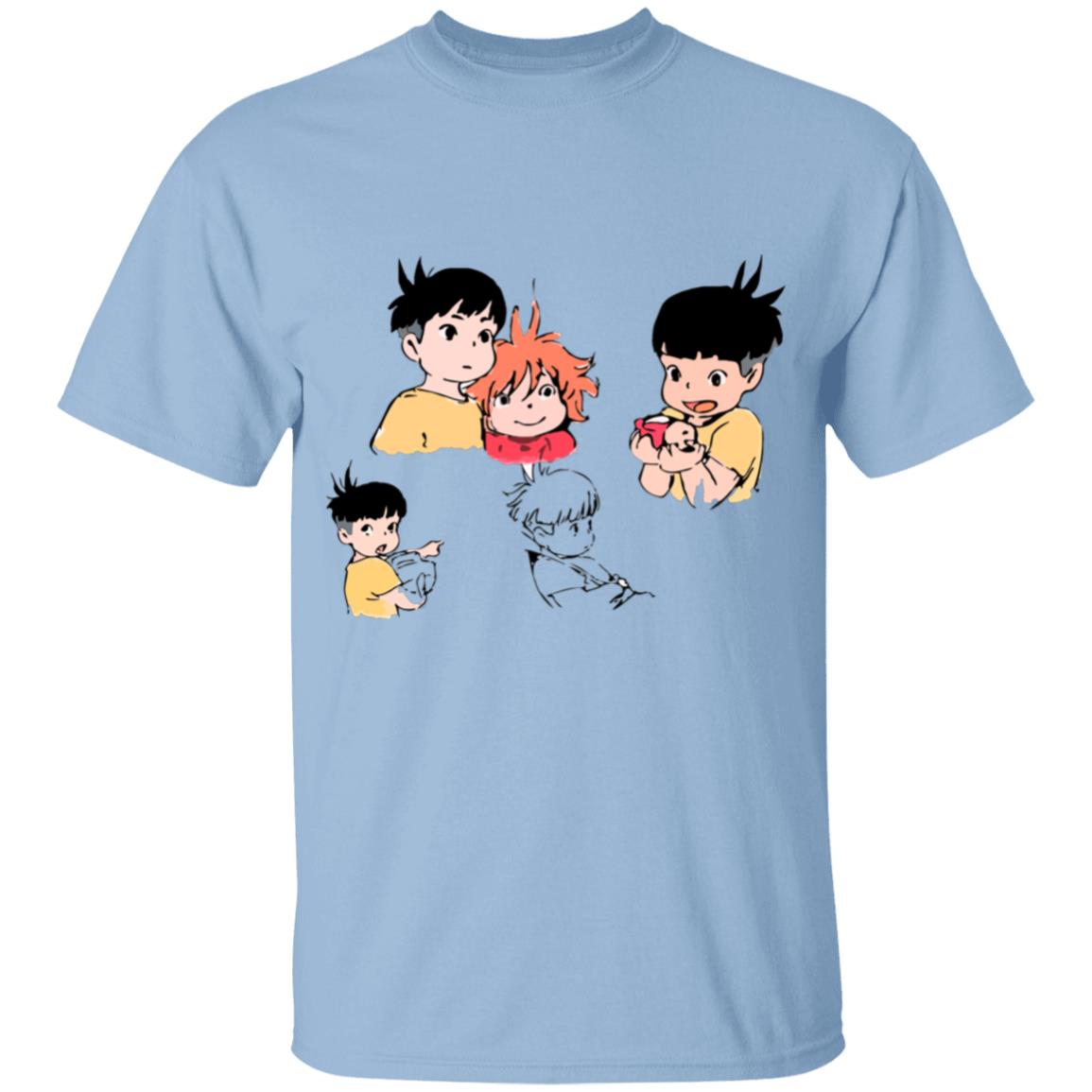 Ponyo and Sosuke Sketch T-shirt